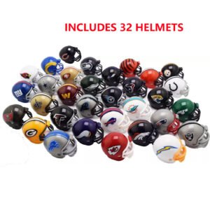 NFL Mini Pocket Helmets 1.5" – Full 32 Team Set or Choose 1 – AFC/NFC Football Toy