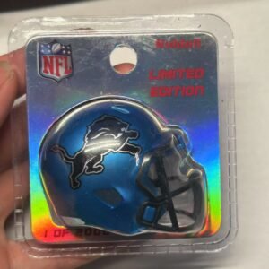 Detroit Lions Pocket Pro Helmet 2024 – Limited Edition NFL Blue by Riddell