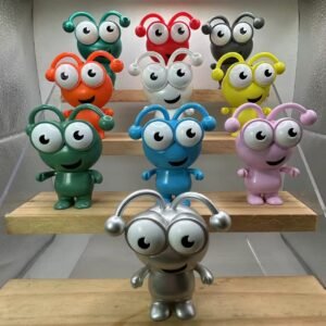 Cricut Cutie Vinyl Figure Metallic Green- 1-10nd Anniversary Edition (NO Boxes)