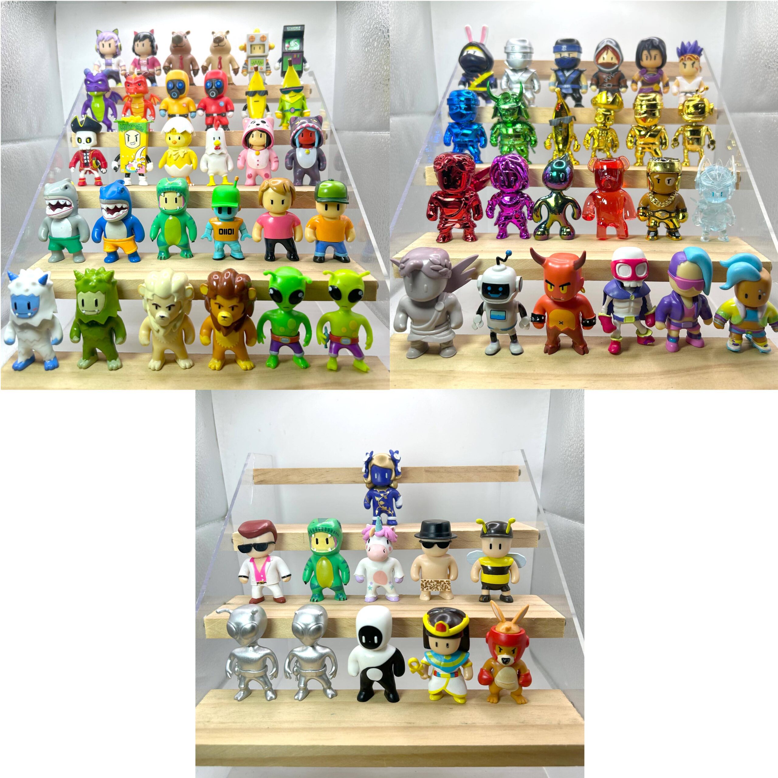 Stumble Guys Mini Figures Individual Sale - Choose Your Character Series 1 2 3 - Stumble Guys MEOWMER-Grey