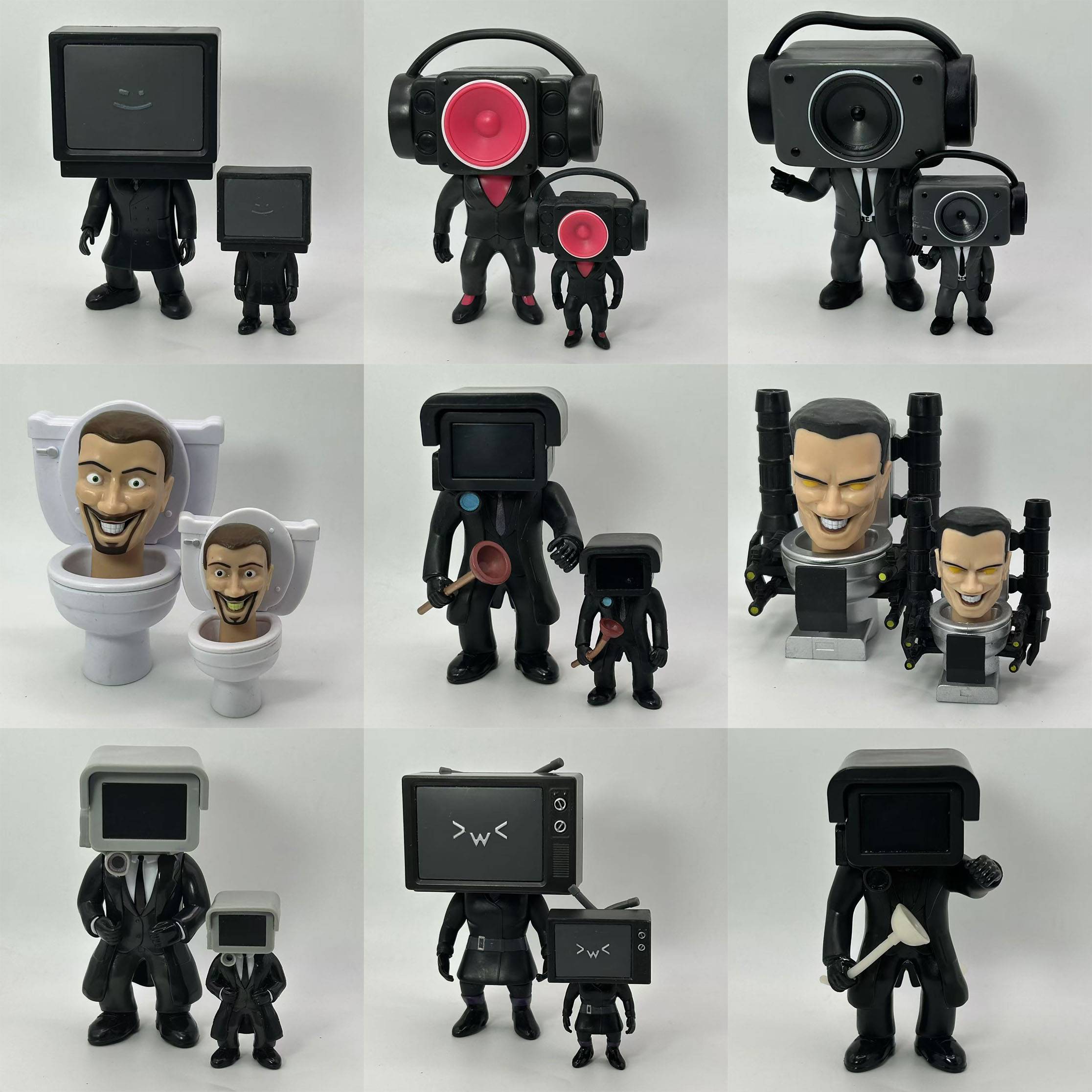 4.99-5-Skibidi Toilet Series 1 Cameraman-Big-4 Skibidi Toilet Series 1 Mystery Collector Action Figure - Big Cameraman (1 Count)