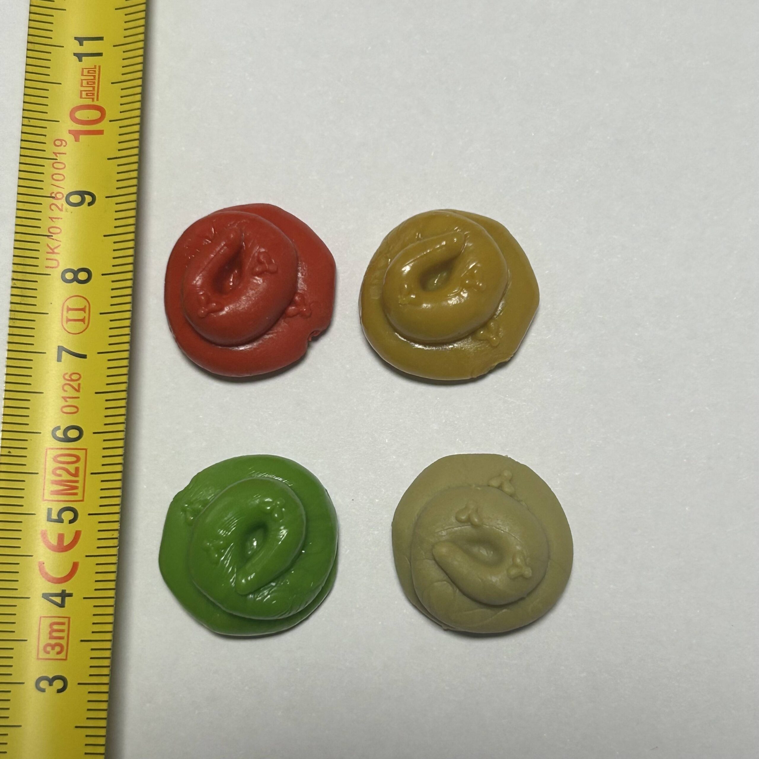 Poo Splat -Medium- Mustard Yellow-3 Authentic Trash Pack Splats Accessories - Individual Replacement Pieces - Moose Toys