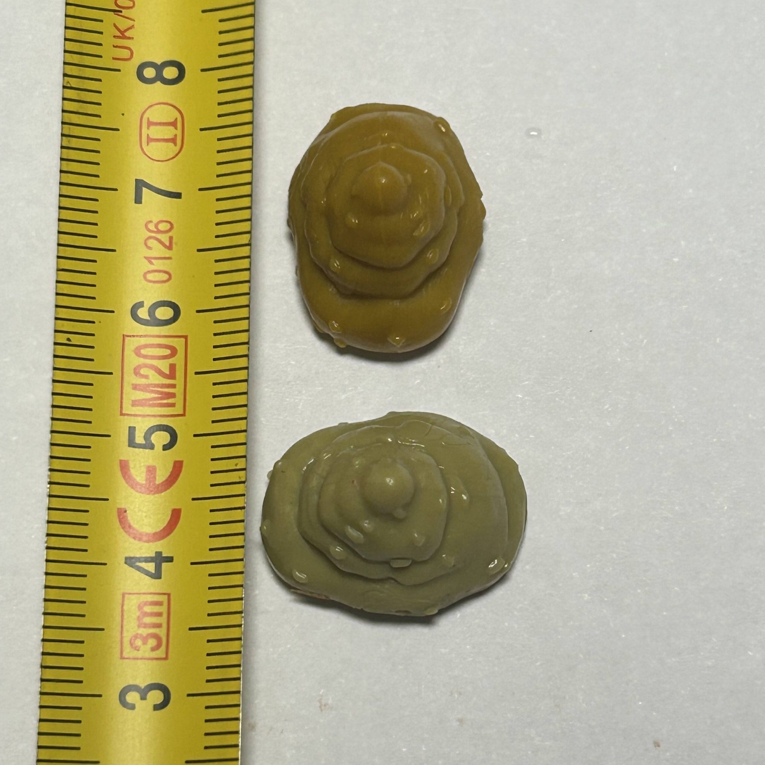 Poo Splat -Rectangle- Olive Green-3 Authentic Trash Pack Splats Accessories - Individual Replacement Pieces - Moose Toys
