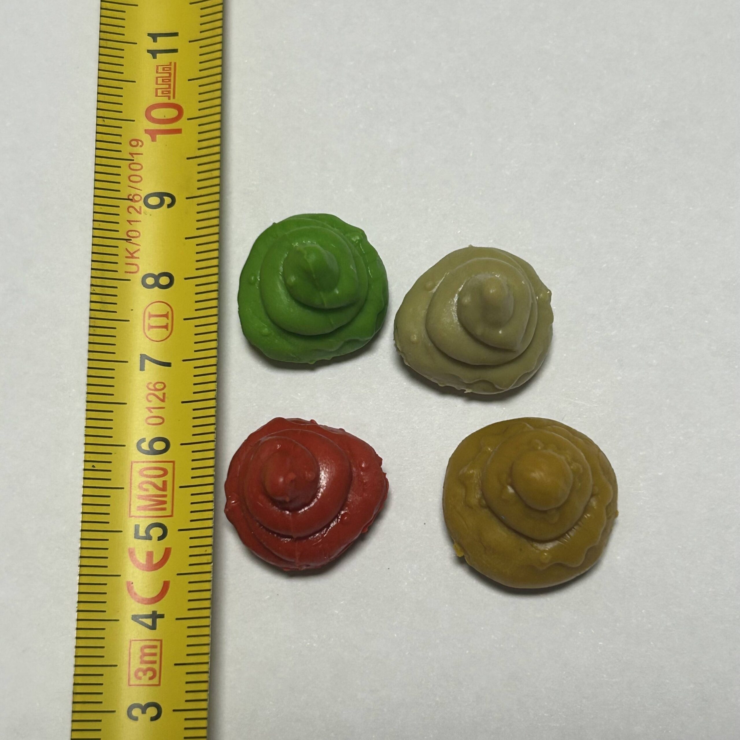 Poo Splat -Small- Mustard Yellow 4 Authentic Trash Pack Splats Accessories - Individual Replacement Pieces - Moose Toys