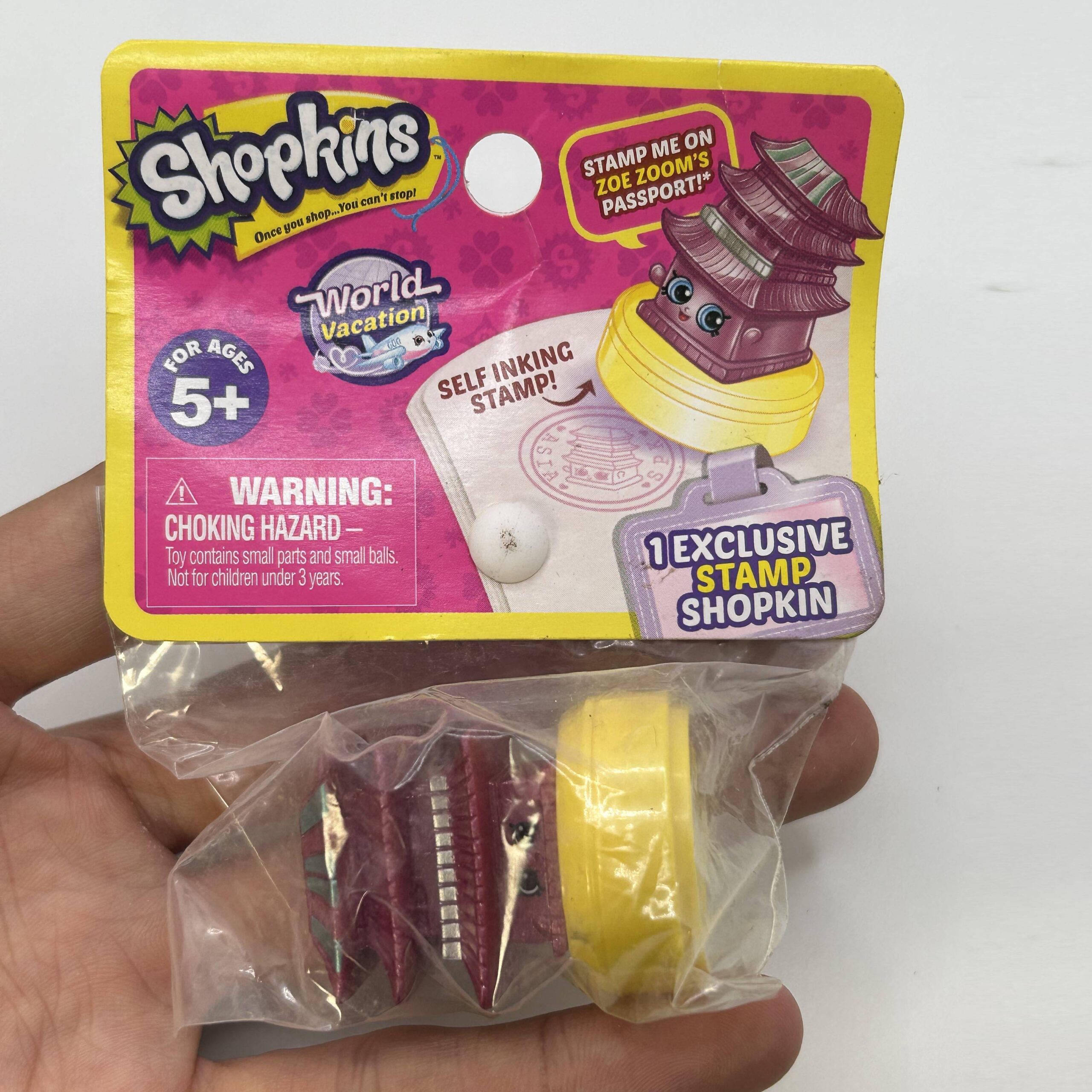 Shopkins Season 8 World Vacation Next Stop Asia Exclusive Pagoda Self-Inking Stamp Figure Shopkins Season 8 World Vacation Next Stop Asia Exclusive Pagoda Self-Inking Stamp Figure