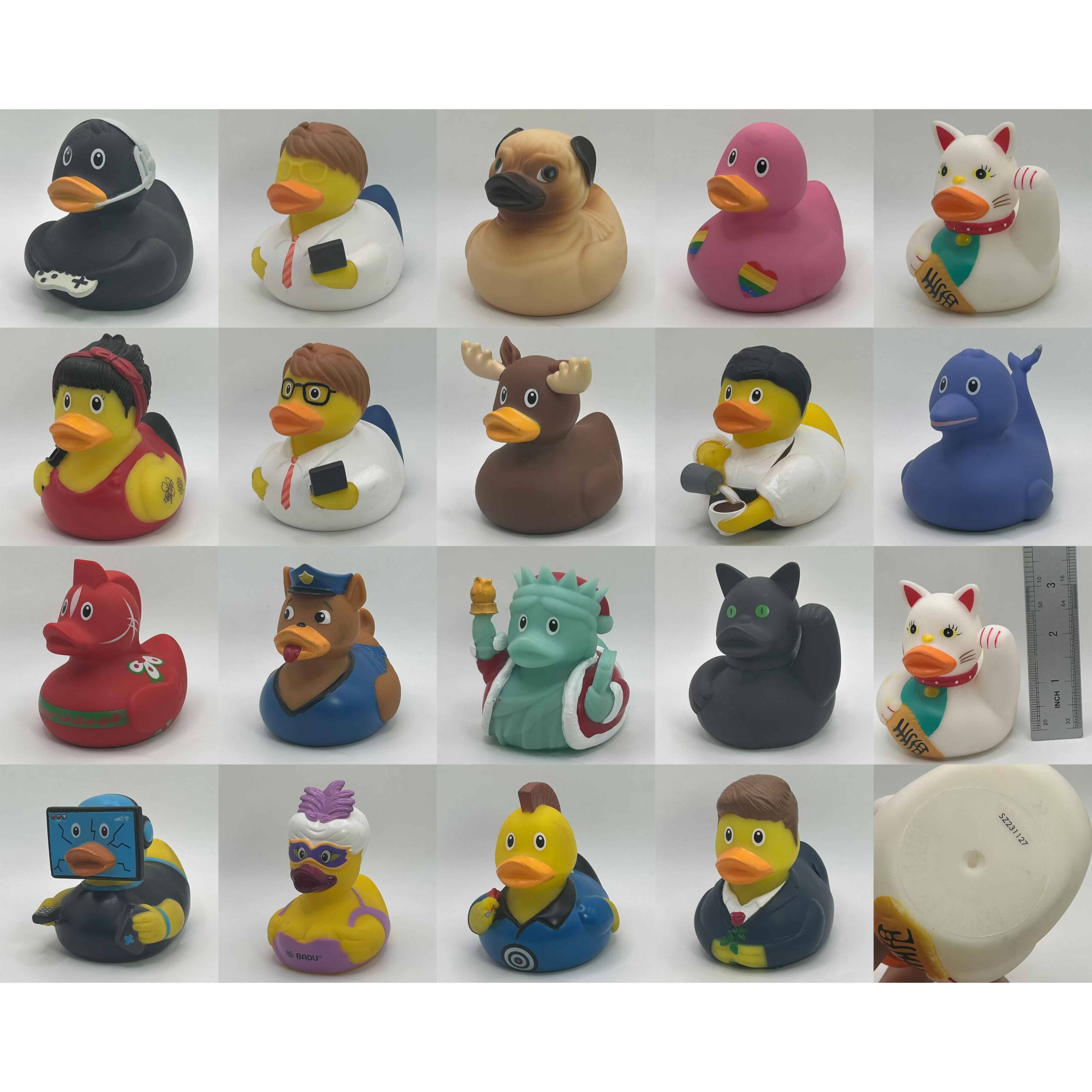 7.99-5-Gamer Rubber Duck-1 LiLaLu Black Gamer Rubber Duck (#2304) – Headset & Controller Video Game Desk Figurine Gift